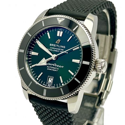 superocean breitling green|Breitling Superocean green face.